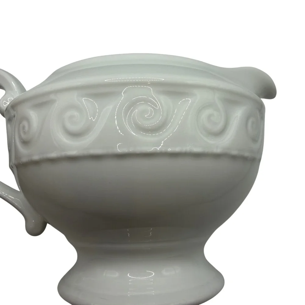 Bernardaud Limoges Louvre Blanc Gravy Boat White Porcelain‎ Pitcher France